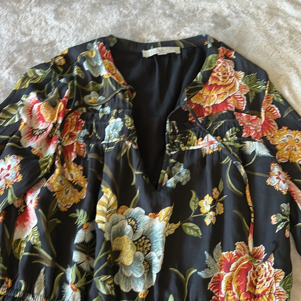 Loft floral long sleeve dress - Picture 5 of 6
